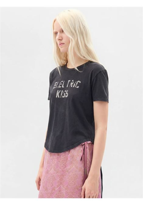 t-shirt floor micro donna nera ANN DEMEULEMEESTER | B0013923 FA740098